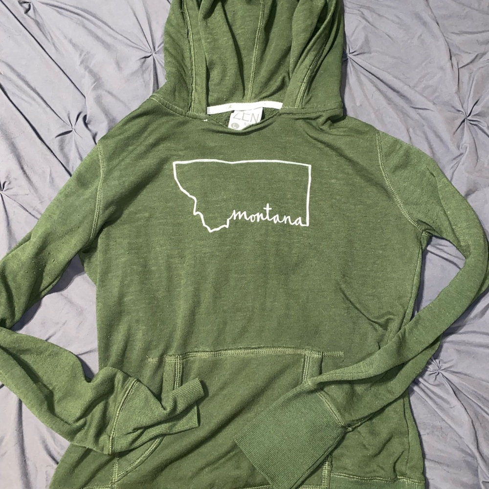 Green Women's Hoodie Sweater